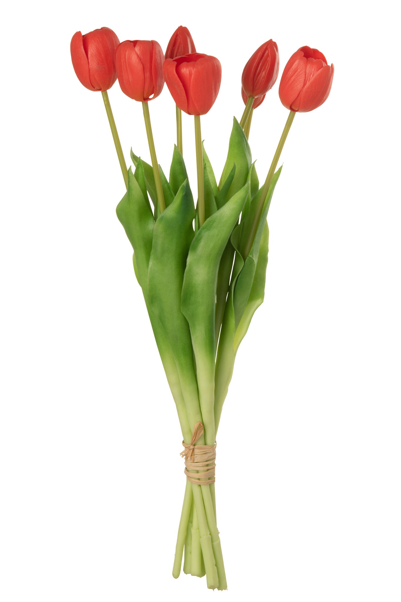 J-LINE BOUQUET TULIPS 7 PIECES PU CORAL PINK LARGE - Tuincentrum Lopik
