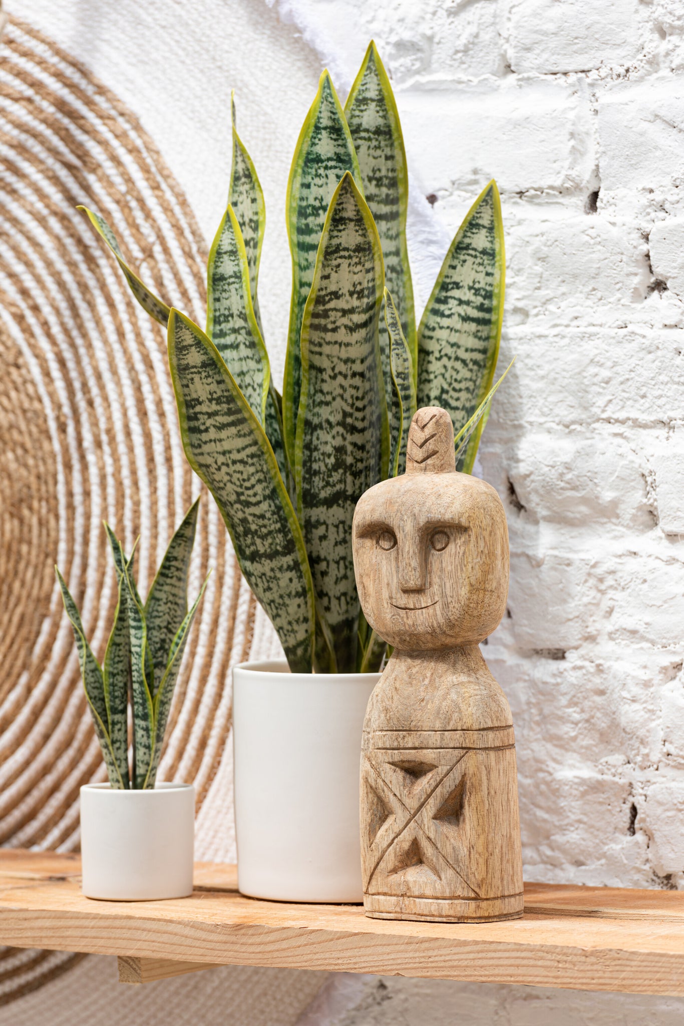 J-LINE KUNSTPLANT SANSEVIERIA IN PVC POT GROEN MEDIUM - Tuincentrum Lopik