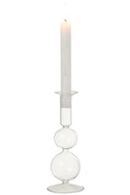 J-LINE KAARSENHOUDER 2 ORBS GLAS TRANSPARANT GROOT - Tuincentrum Lopik