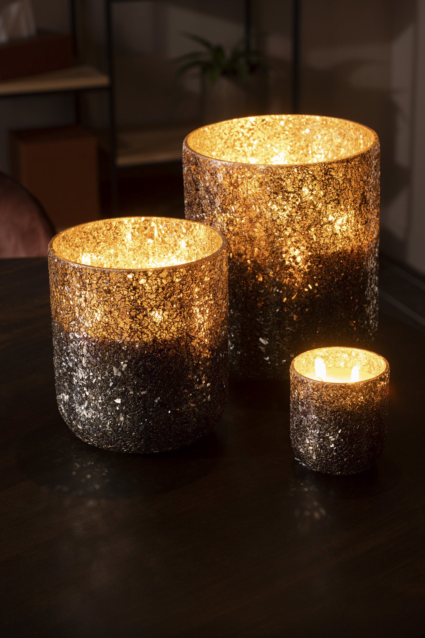 J-LINE SCENTED CANDLE LUXURIA BRONZE EXTRA LARGE - 120 HOURS