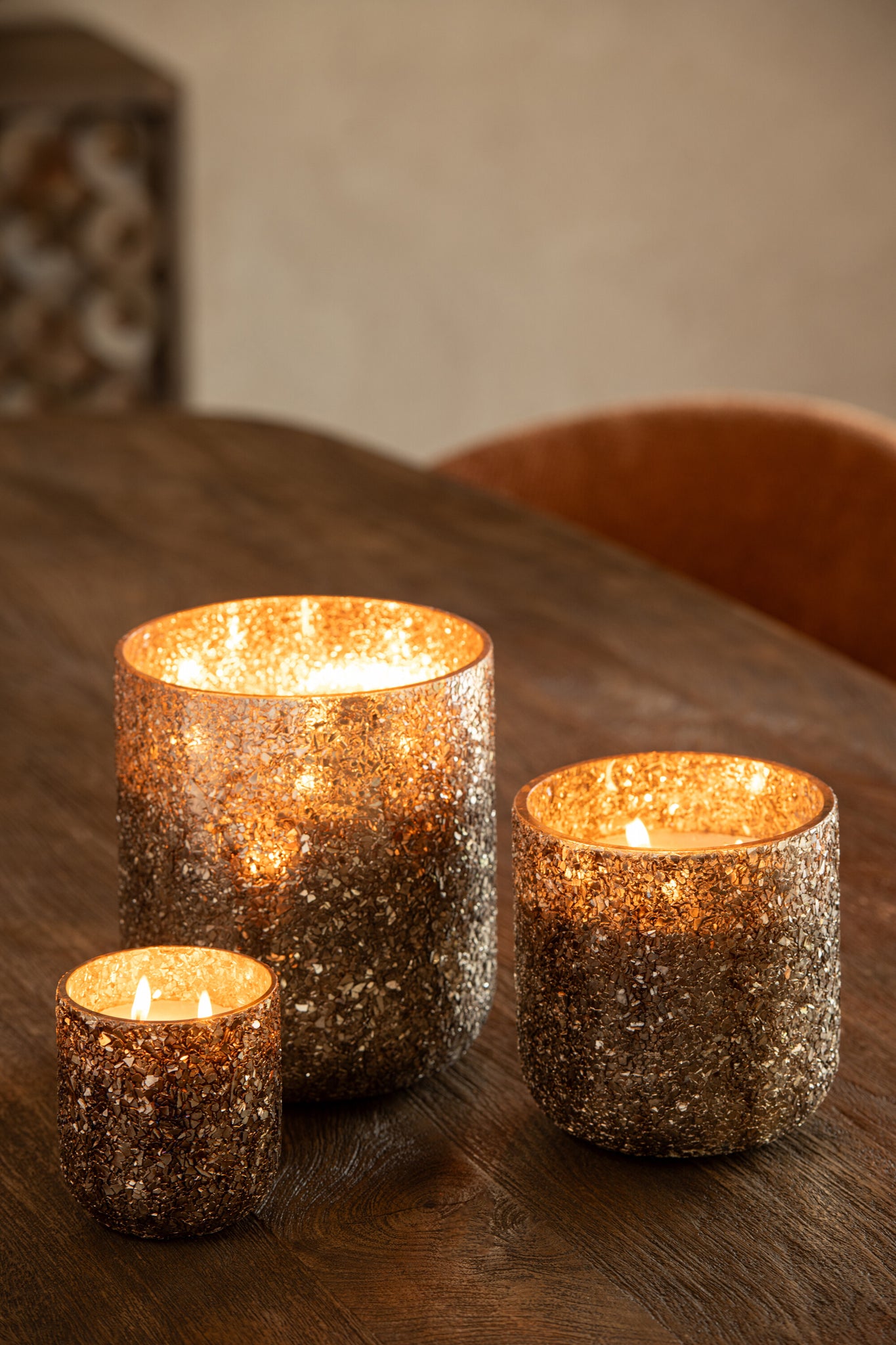 J-LINE SCENTED CANDLE LUXURIA BRONZE EXTRA LARGE - 120 HOURS