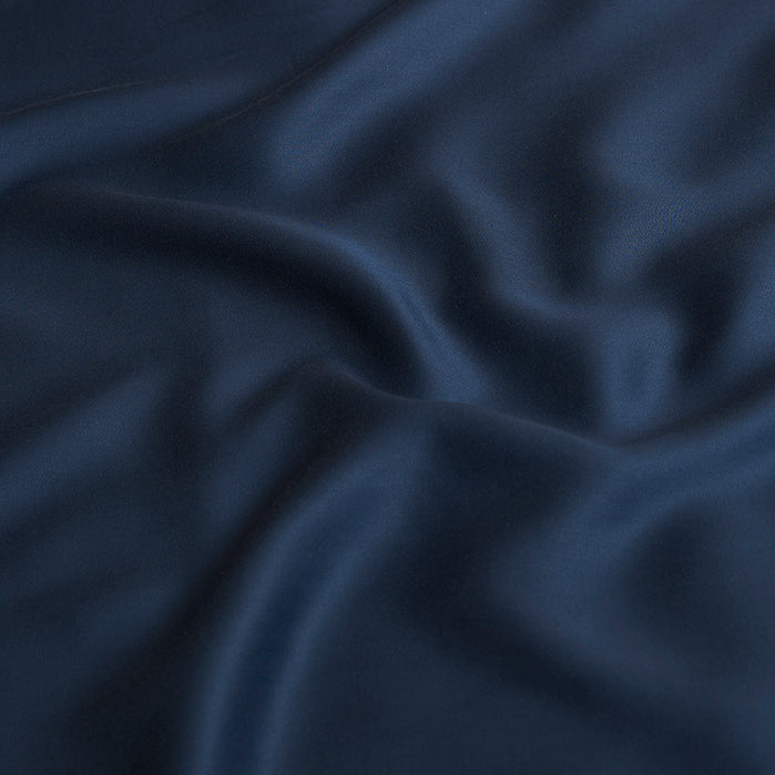 Coco & Cici - Tencel Sateen Hoeslaken 60 x 120 cm - 1 Persoons Beddengoed - Kinderbeddengoed - Lyocell - Hypoallergeen & Extra Zacht - Donker Blauw - Tuincentrum Lopik