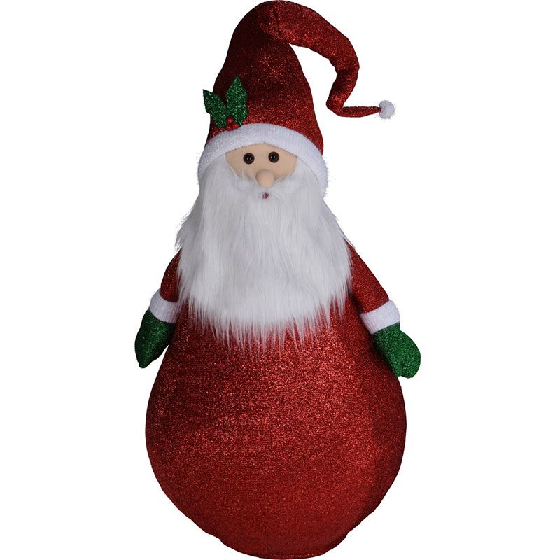 Happy Santa Xxl - 120Cm - Met Led Lampjes - Met Timer - Geschikt Voor Buiten