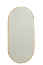 J-LINE OVALE SPIEGEL GRALE GLAS/METAAL GOUD - Tuincentrum Lopik