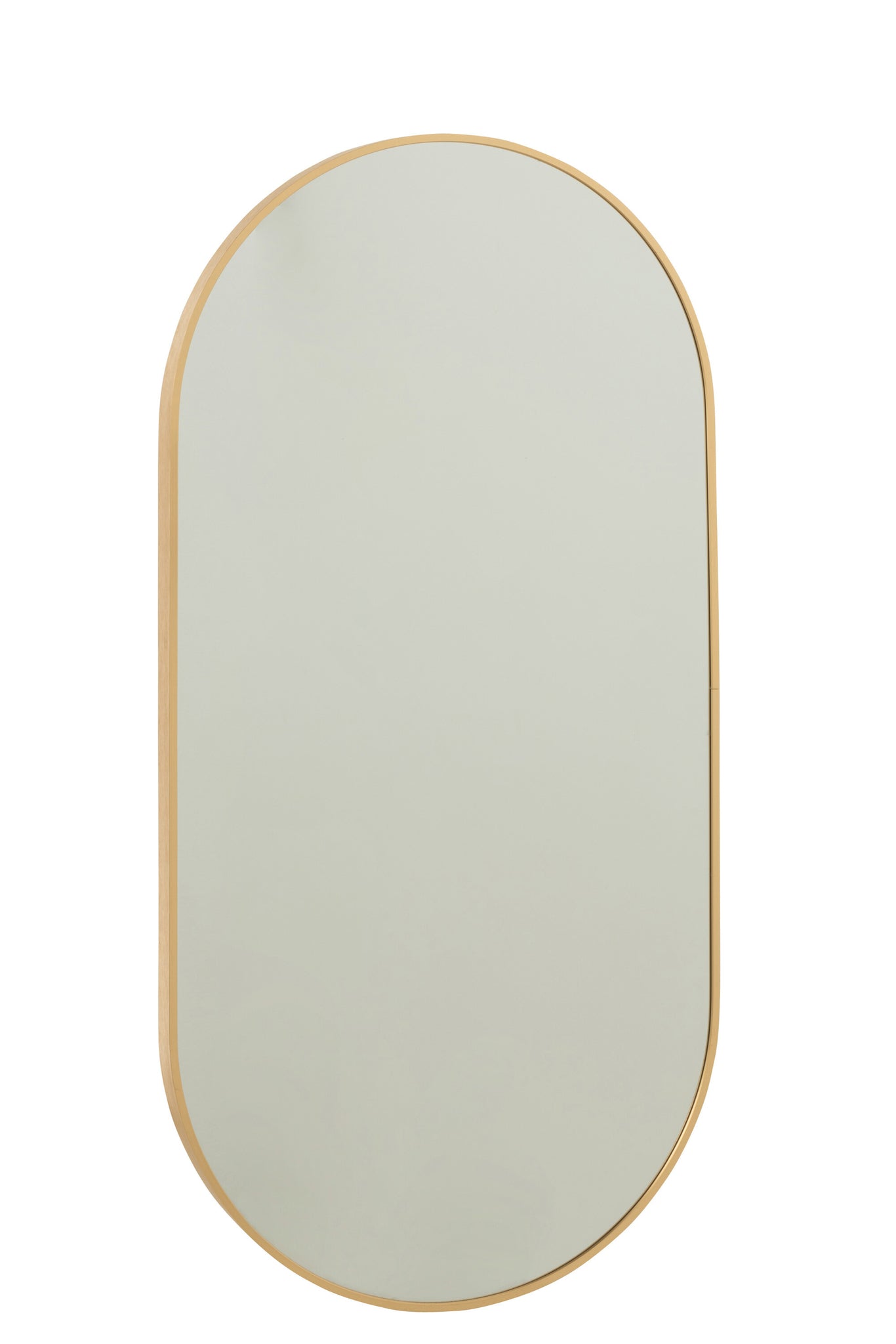 J-LINE OVALE SPIEGEL GRALE GLAS/METAAL GOUD - Tuincentrum Lopik