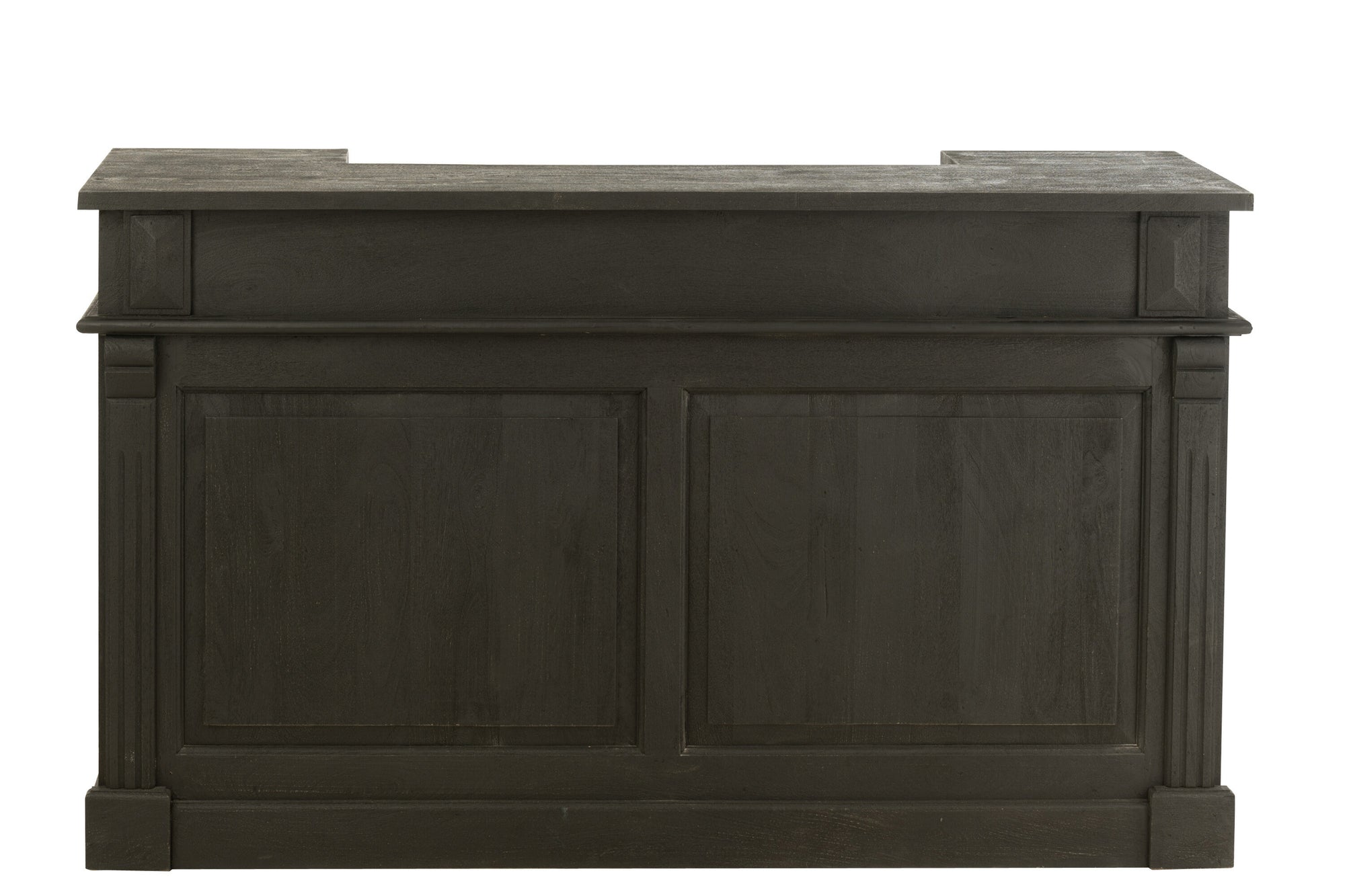 J-LINE BAR 2 LADES MANGOHOUT ZWART L180XB55XH106CM - Tuincentrum Lopik