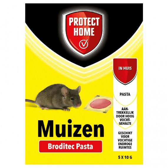 BRODITEC P-29F LOKAASPASTA TEGEN MUIZEN 5 X 10 GRAM