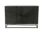J-LINE DRESSOIR SHANIL HOUT/IJZER ZWART - Tuincentrum Lopik