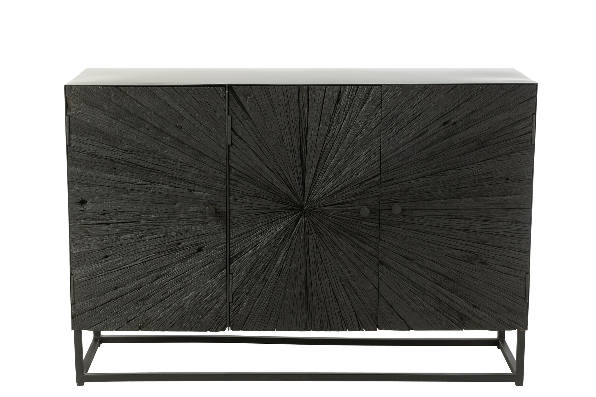J-LINE DRESSOIR SHANIL HOUT/IJZER ZWART - Tuincentrum Lopik