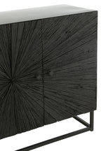 J-LINE DRESSOIR SHANIL HOUT/IJZER ZWART - Tuincentrum Lopik