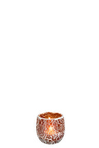 J-LINE KANDELAAR ALI GLAS BRUIN SMALL - Tuincentrum Lopik
