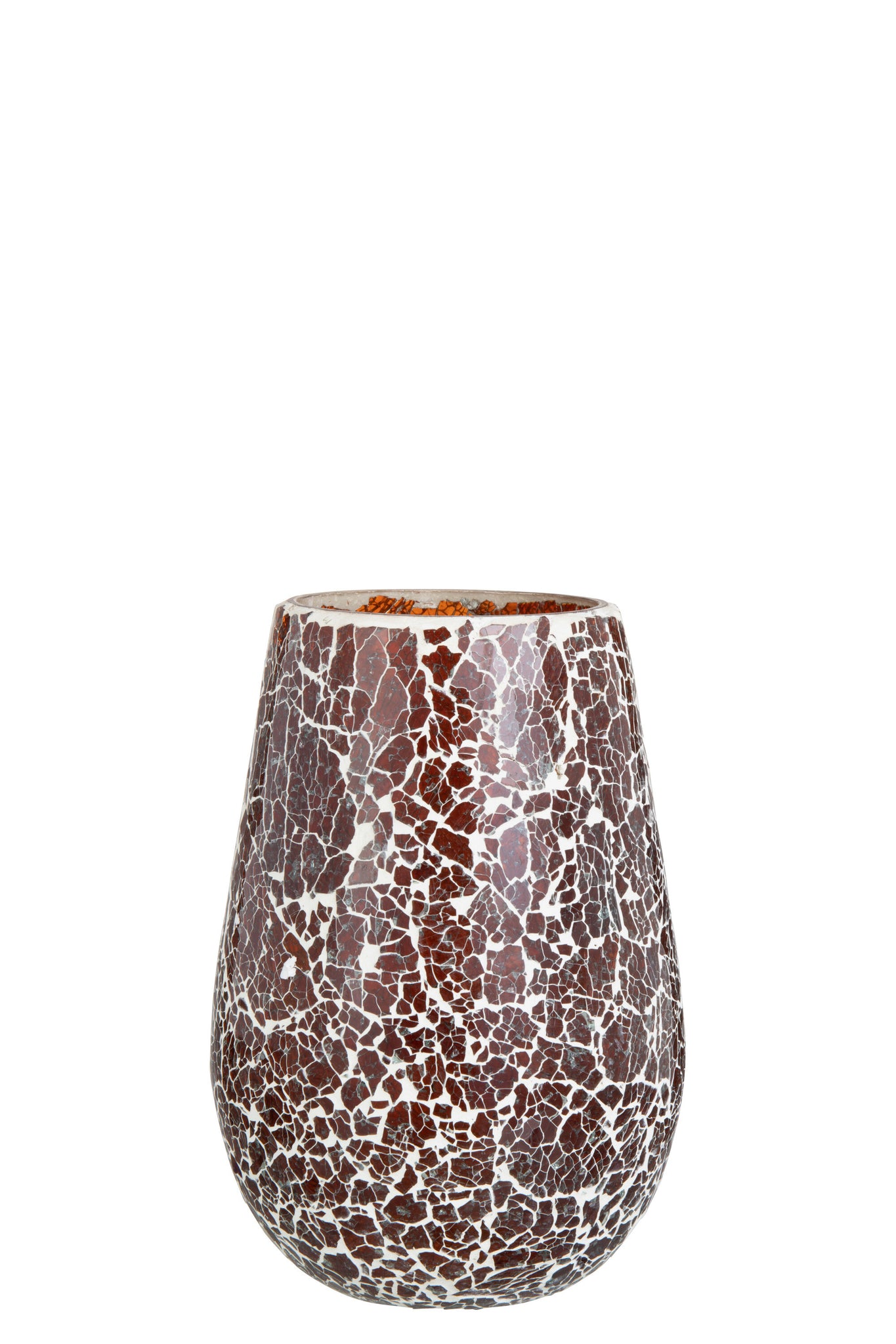 J-LINE KANDELAAR ALI GLAS BRUIN LARGE - Tuincentrum Lopik