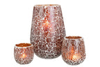 J-LINE KANDELAAR ALI GLAS BRUIN LARGE - Tuincentrum Lopik