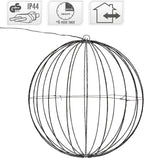 Lichtbol 240 Led - Metaal - 40 Cm - Kerstverlichting - Met Timer - Extra Warm Wit