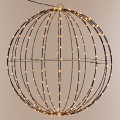 Lichtbol 240 Led - Metaal - 40 Cm - Kerstverlichting - Met Timer - Extra Warm Wit