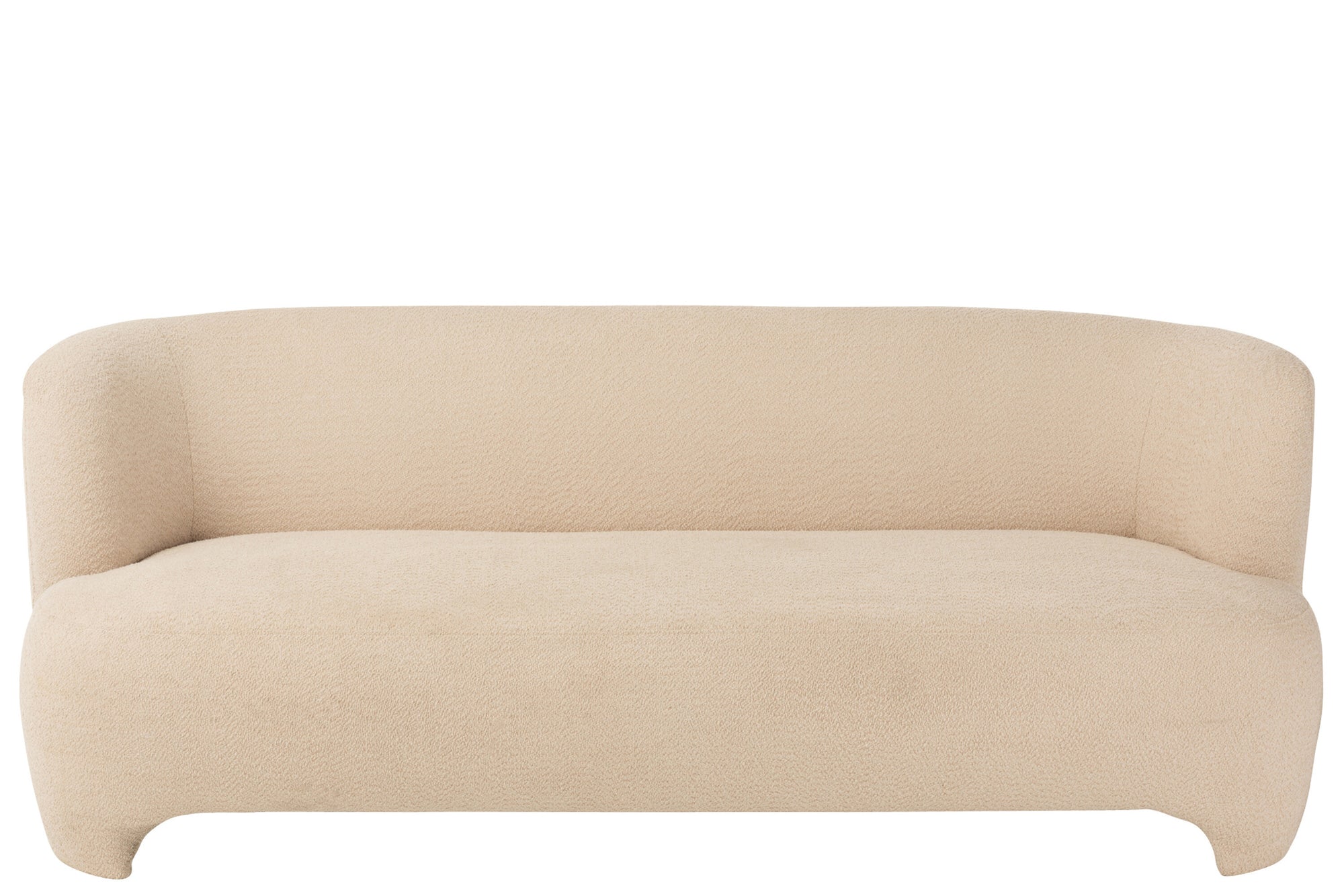 Sitzgelegenheit für 2/3 Personen, Strickstoff/Holz, weiß