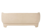 Sitzgelegenheit für 2/3 Personen, Strickstoff/Holz, weiß