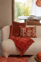 Sitzgelegenheit für 2/3 Personen, Strickstoff/Holz, weiß