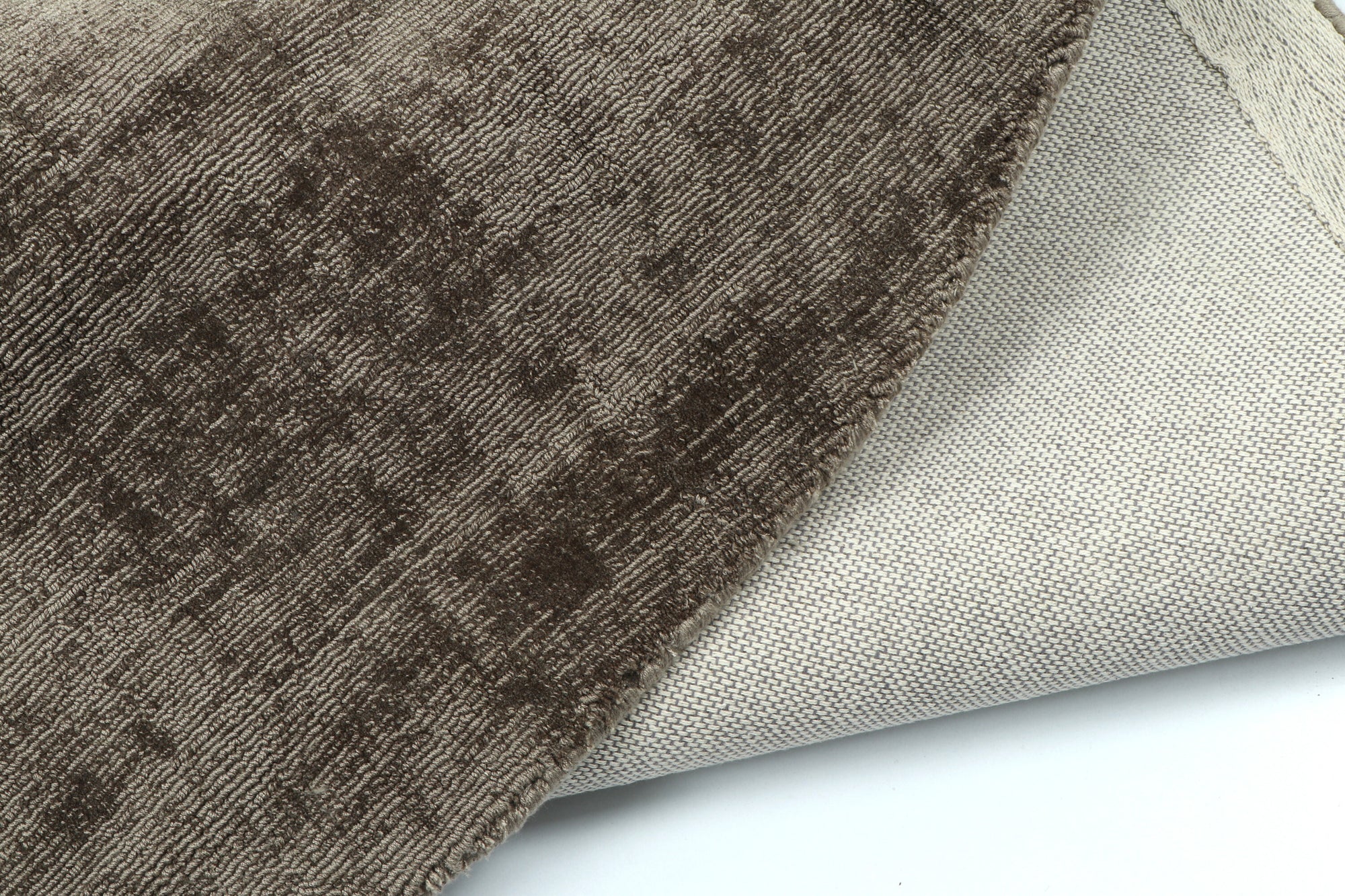 Tapijt Rond Handgemaakt Viscose Grijs - Tuincentrum Lopik