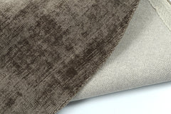 Tapijt Rond Handgemaakt Viscose Grijs - Tuincentrum Lopik