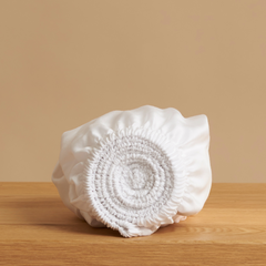 COCO & CICI TENCEL SATEEN HOESLAKEN WIT 90 X 220 X 30 CM