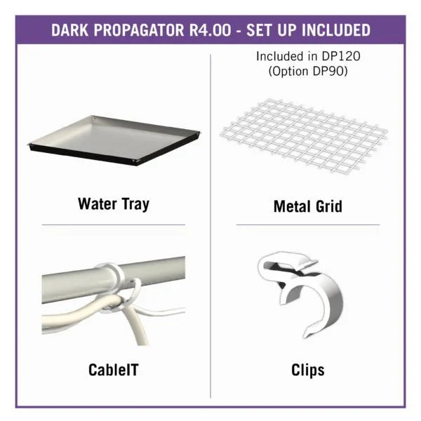 SECRET JARDIN DP60 R4.00 DARK PROPAGATOR 60 X 40 X 60 CM - Tuincentrum Lopik