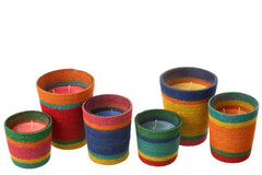 J-LINE GEURKAARS BASKET RED – WAX MIX LARGE 75H (SET VAN 2) - Tuincentrum Lopik