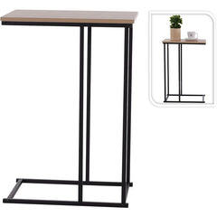 Trends4You Bijzettafel - Banktafeltje - Metaal En Hout - 40X26Xh58Cm