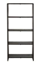 J-LINE BOEKENKAST 4 PLANKEN GERECYCLED TEAK ZWART - Tuincentrum Lopik