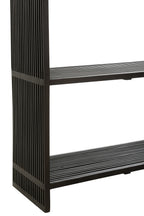 J-LINE BOEKENKAST 4 PLANKEN GERECYCLED TEAK ZWART - Tuincentrum Lopik