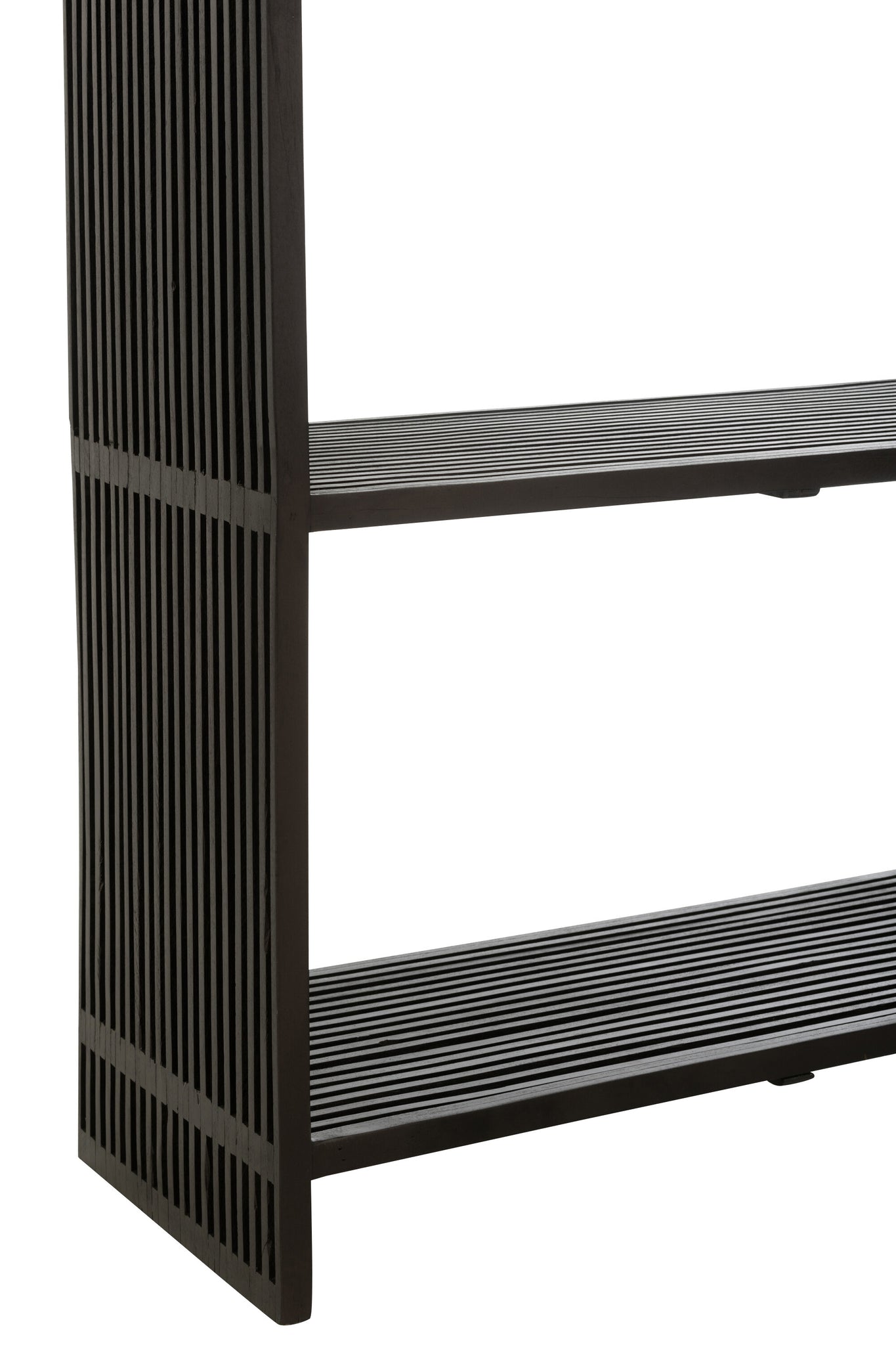 J-LINE BOEKENKAST 4 PLANKEN GERECYCLED TEAK ZWART - Tuincentrum Lopik