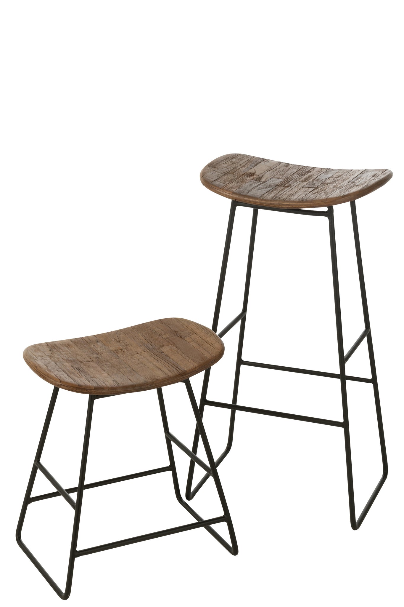 J-LINE KRUK RECHTHOEKIG RECYCLED TEAK NATUUR LARGE - Tuincentrum Lopik