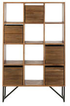 J-LINE KAST MET LADES GERECYCLED TEAK NATUREL - Tuincentrum Lopik