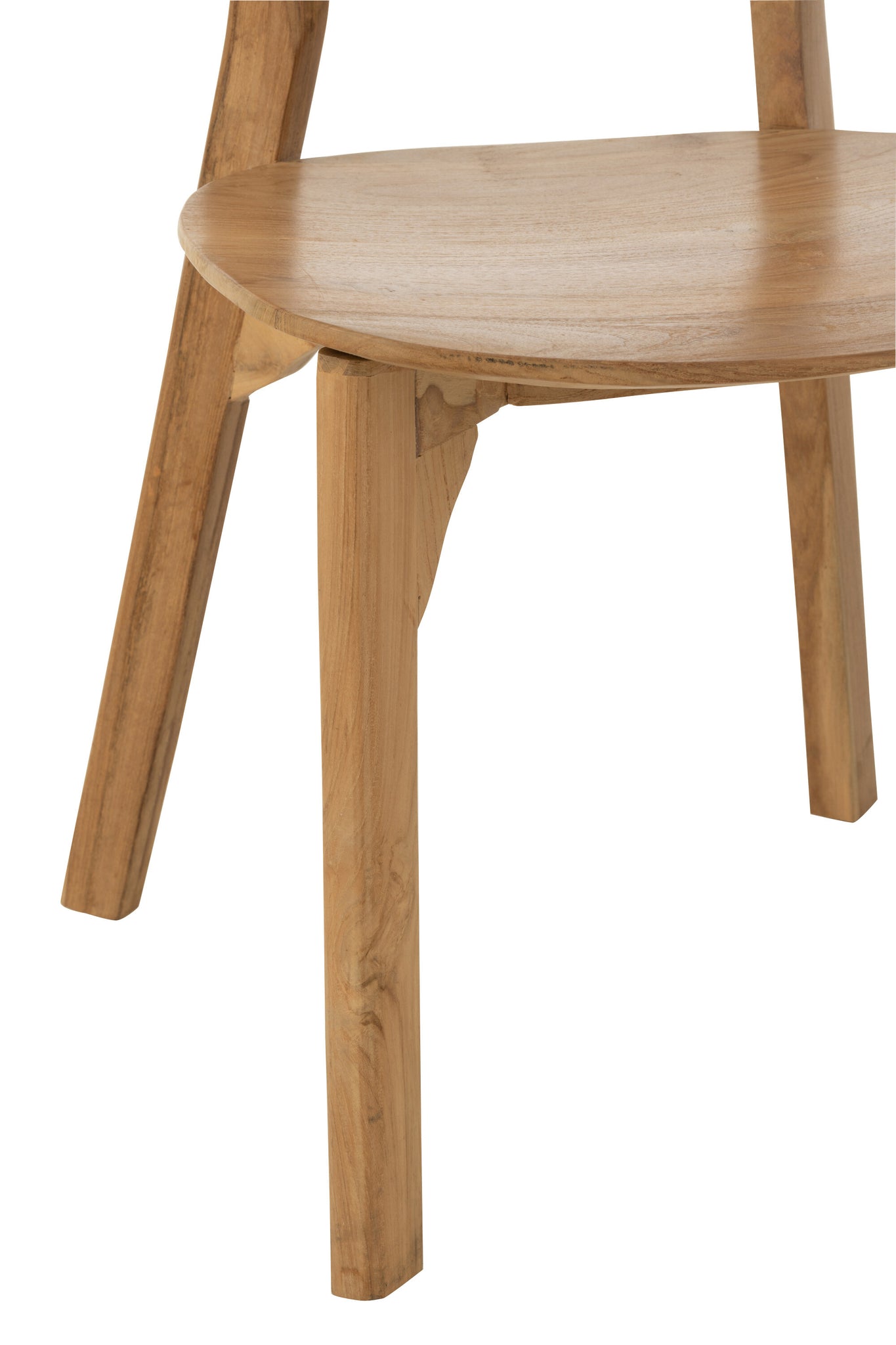 J-LINE PEANUT-STOEL TEAKHOUT NATUREL - Tuincentrum Lopik