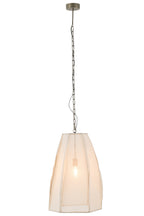 J-LINE PLAFONDLAMP PEER LINNEN/IJZER WIT GROOT - Tuincentrum Lopik