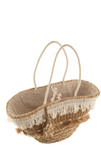 J-LINE STRANDTAS REED TASSEL ZEEGRAS NATUREL/ECRU