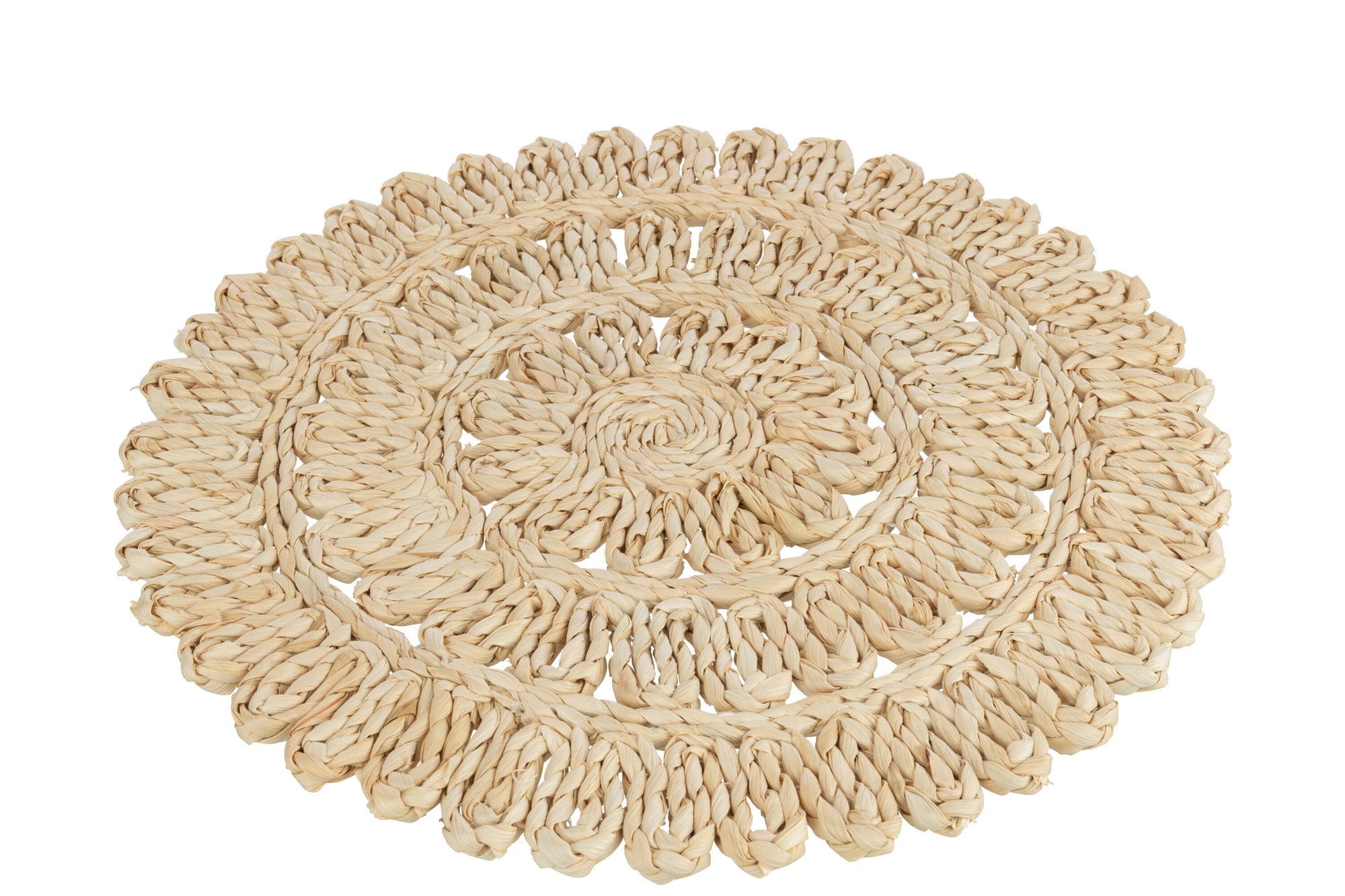 Placemat Ronde Bloem+Cirkels Maiskolf Natuurlijk - Tuincentrum Lopik