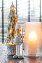 J-LINE WINDLICHT SUGAR GLAS WIT MEDIUM - Tuincentrum Lopik