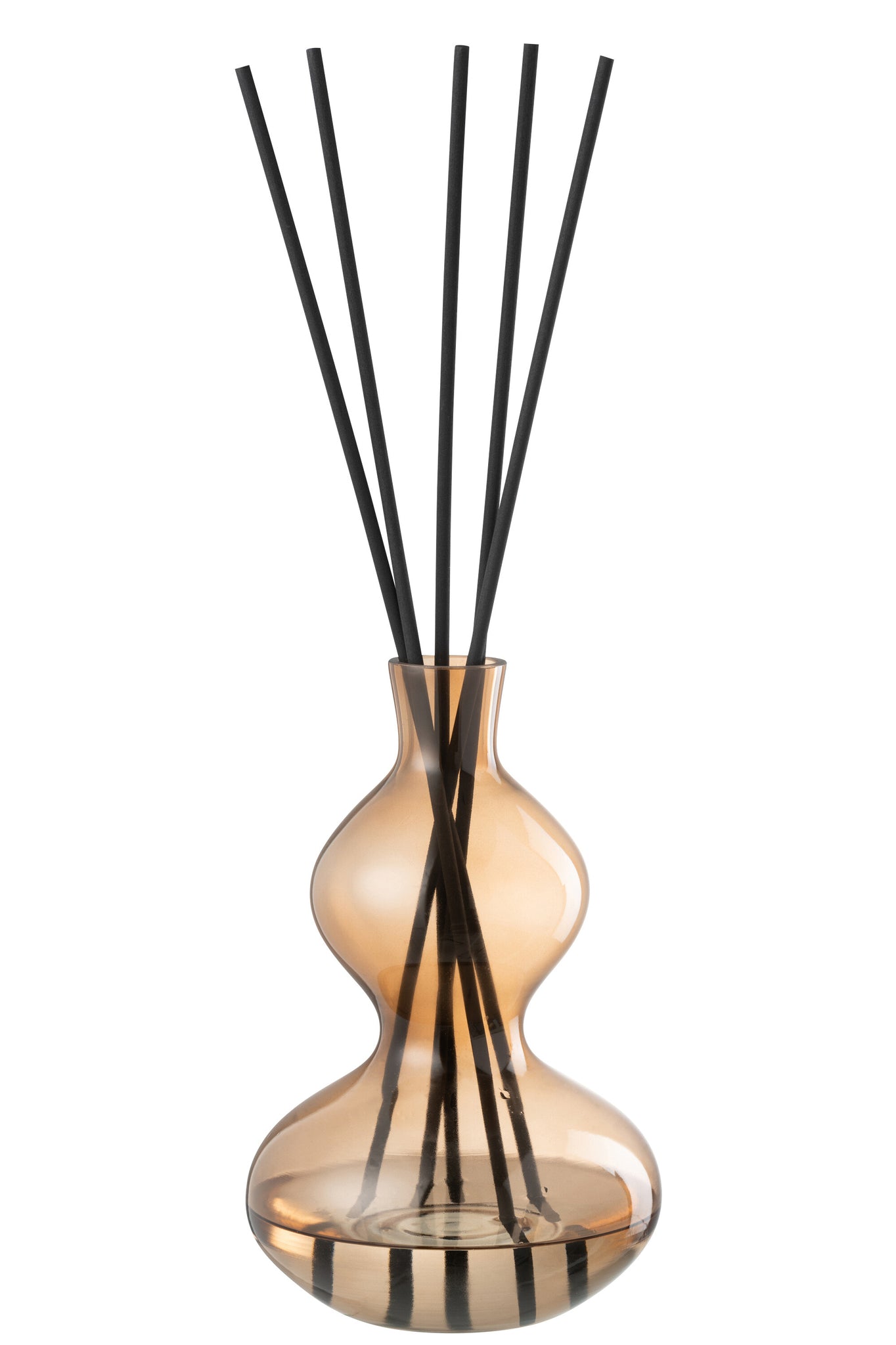 J-LINE GEUROLIE NORDIC VETIVER – GLAS AMBER LARGE - Tuincentrum Lopik