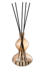 J-LINE GEUROLIE NORDIC VETIVER – GLAS AMBER LARGE - Tuincentrum Lopik
