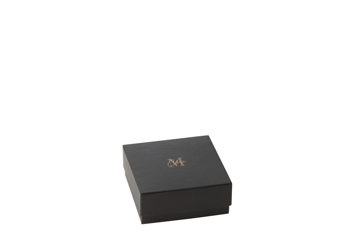 Scented Candle M-Chic Glass Gold/Black Small-15H - Tuincentrum Lopik