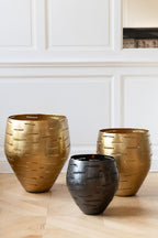 J-LINE SET 3 WINDLICHT SCHALEN METAAL GOUD - Tuincentrum Lopik