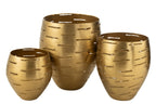 J-LINE SET 3 WINDLICHT SCHALEN METAAL GOUD - Tuincentrum Lopik