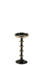 Candle Holder Ball Metal Black/Gold Small - Tuincentrum Lopik