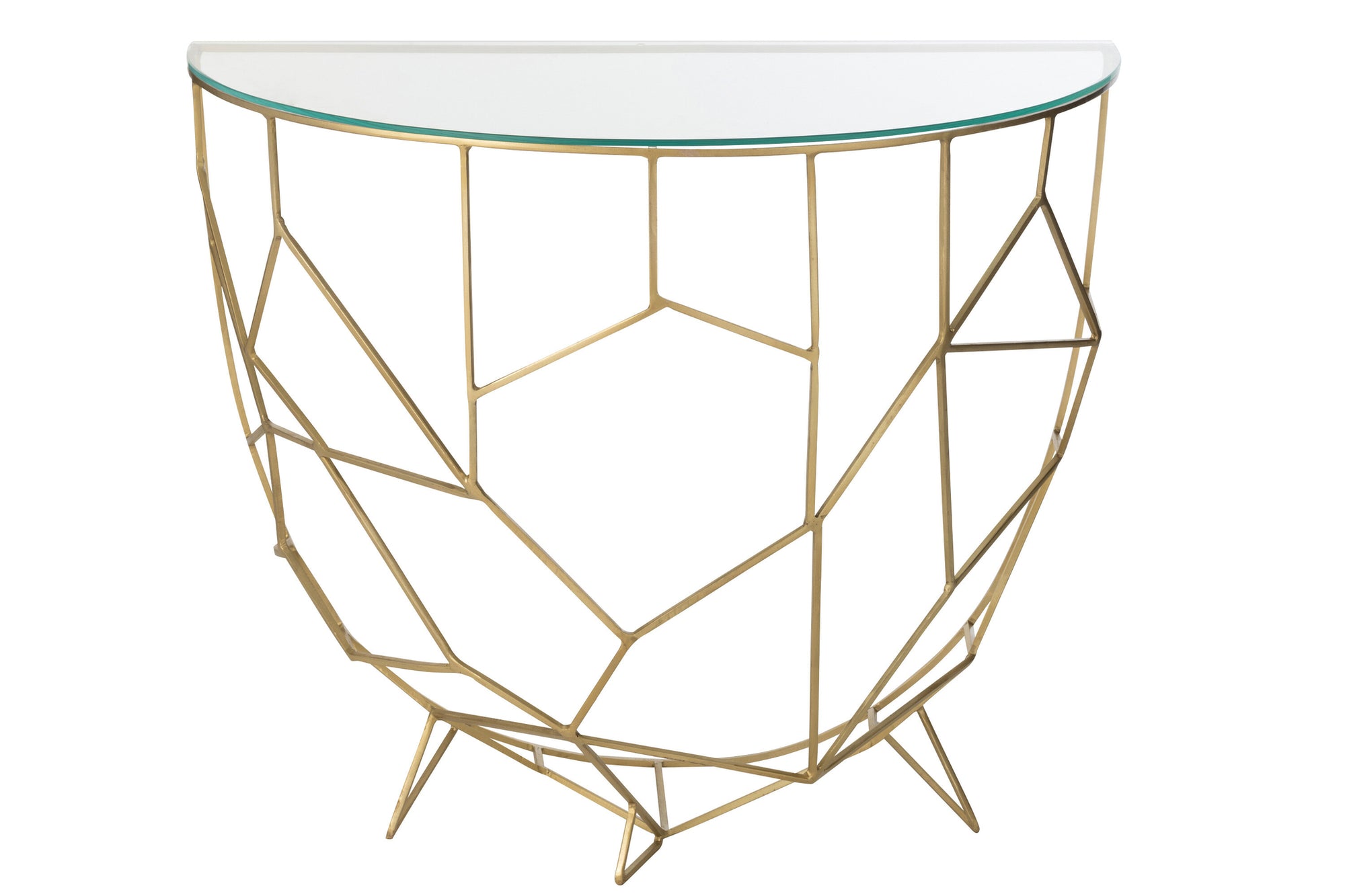 J-LINE CONSOLE MOZA METAAL/GLAS GOUD - Tuincentrum Lopik