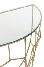 J-LINE CONSOLE MOZA METAAL/GLAS GOUD - Tuincentrum Lopik
