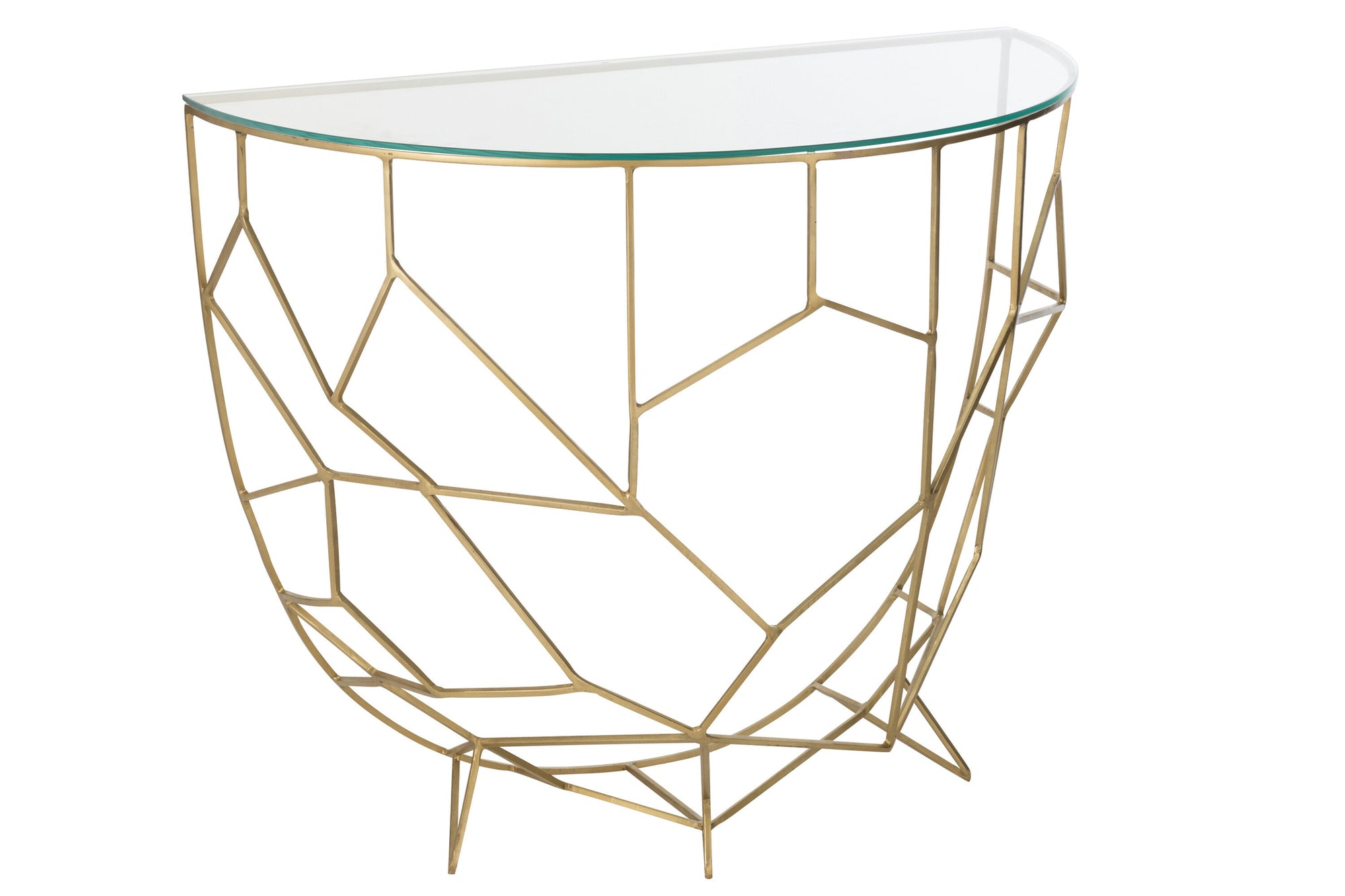 J-LINE CONSOLE MOZA METAAL/GLAS GOUD - Tuincentrum Lopik