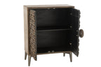 J-LINE KAST 2 DEUREN MANGOHOUT/MDF BRUIN 90 X 45 X 113 CM - Tuincentrum Lopik