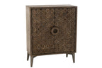 J-LINE KAST 2 DEUREN MANGOHOUT/MDF BRUIN 90 X 45 X 113 CM - Tuincentrum Lopik