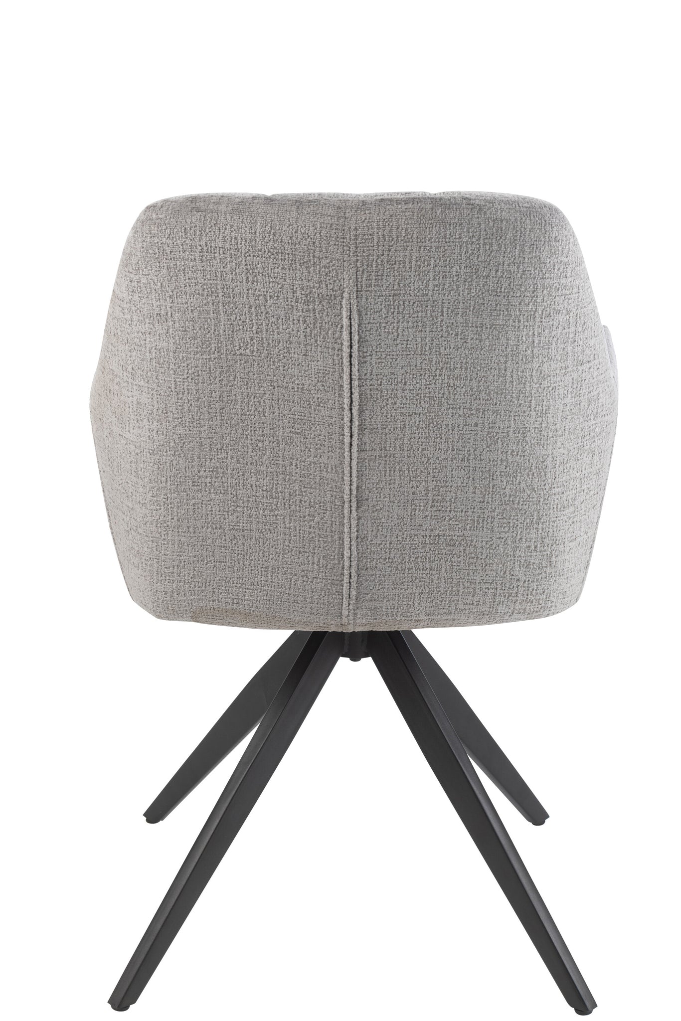 J-LINE STOEL LOUNA IJZER/ACRYL GRIJS 56.5X58X85CM - Tuincentrum Lopik